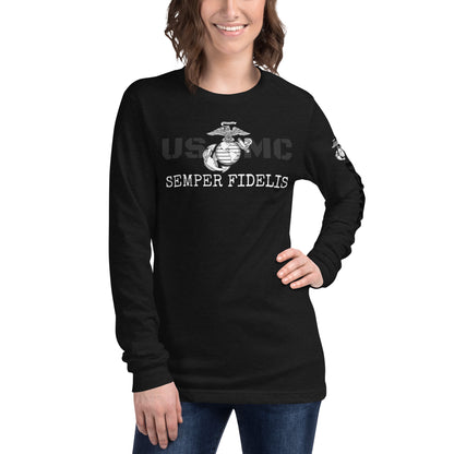 USMC Unisex Long Sleeve Tee military
