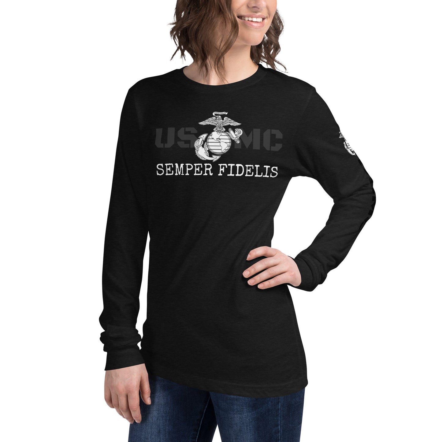 USMC Unisex Long Sleeve Tee military
