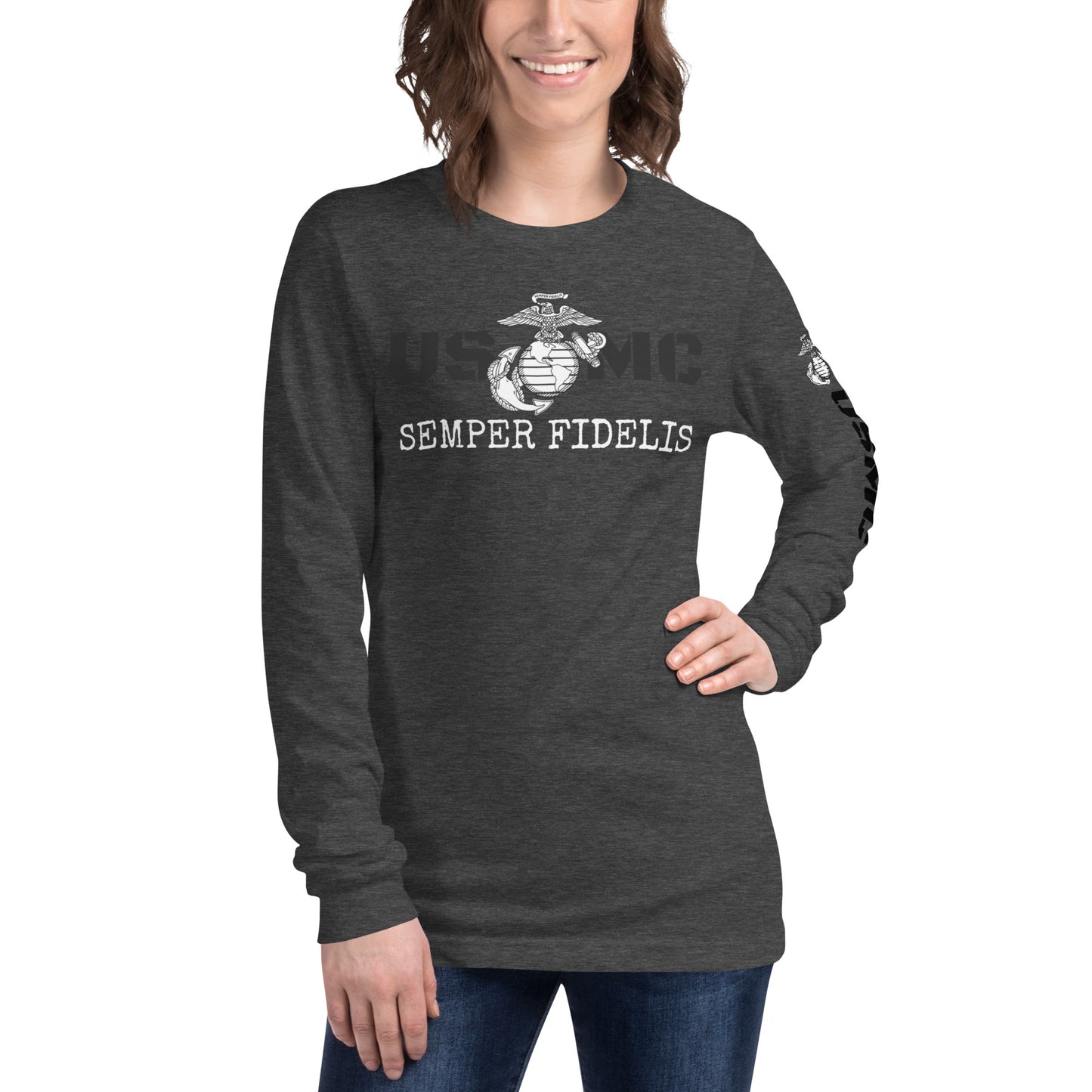 USMC Unisex Long Sleeve Tee military