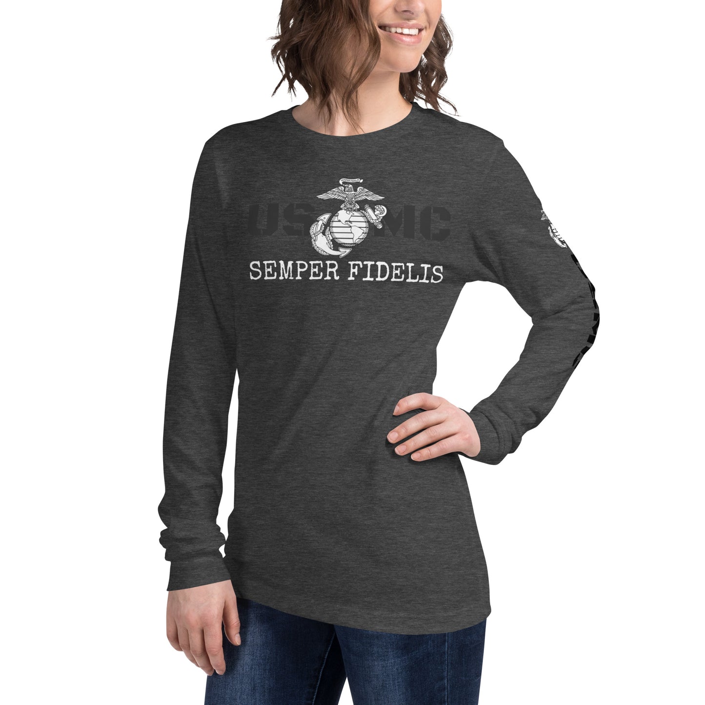 USMC Unisex Long Sleeve Tee military