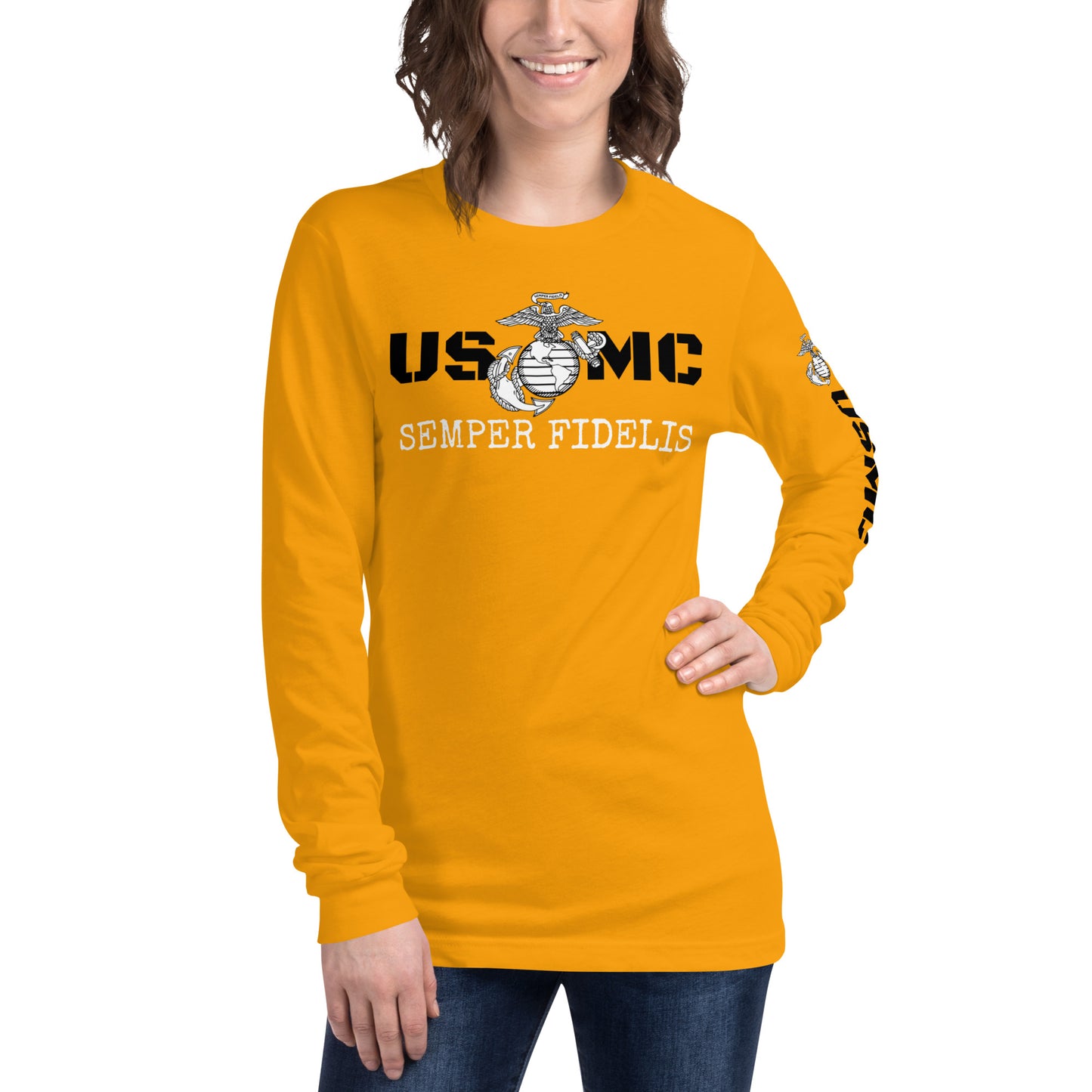 USMC Unisex Long Sleeve Tee military