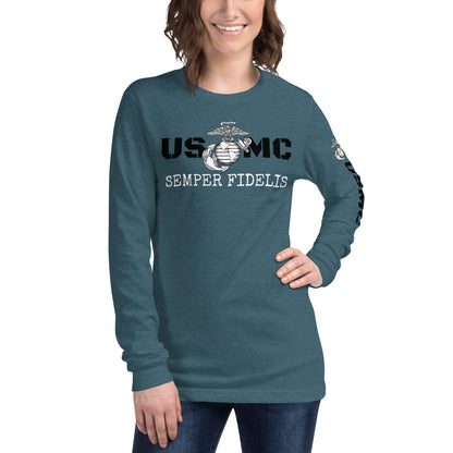 USMC Unisex Long Sleeve Tee military