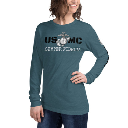 USMC Unisex Long Sleeve Tee military