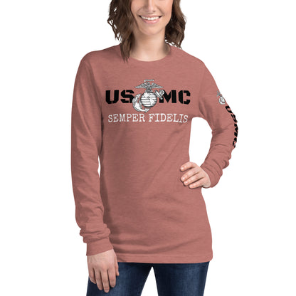 USMC Unisex Long Sleeve Tee military