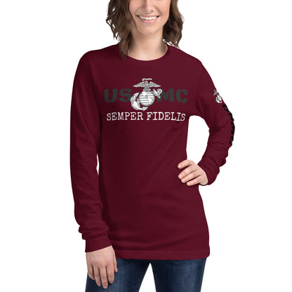 USMC Unisex Long Sleeve Tee military