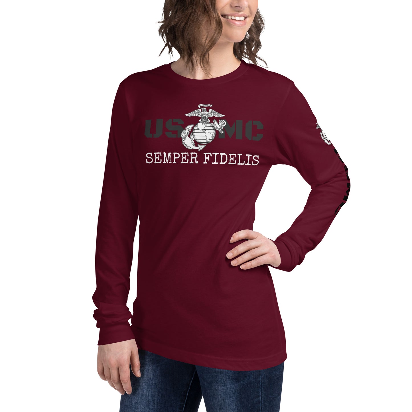 USMC Unisex Long Sleeve Tee military