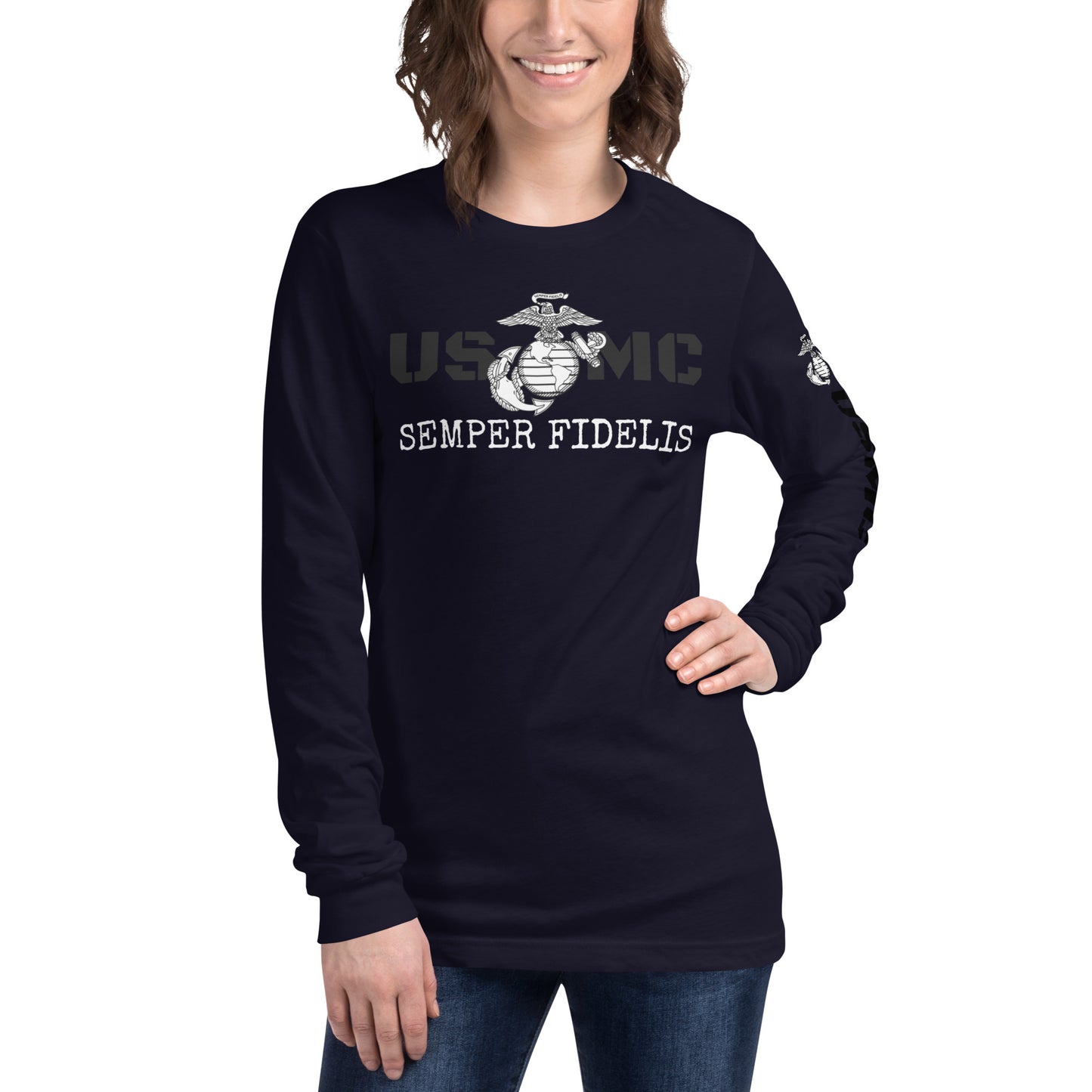 USMC Unisex Long Sleeve Tee military