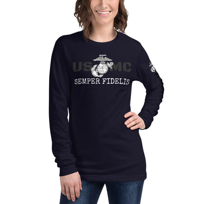 USMC Unisex Long Sleeve Tee military
