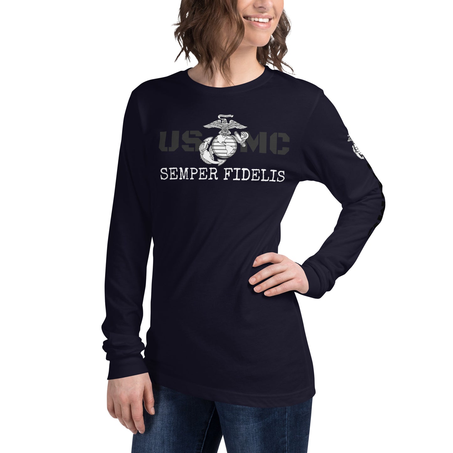 USMC Unisex Long Sleeve Tee military