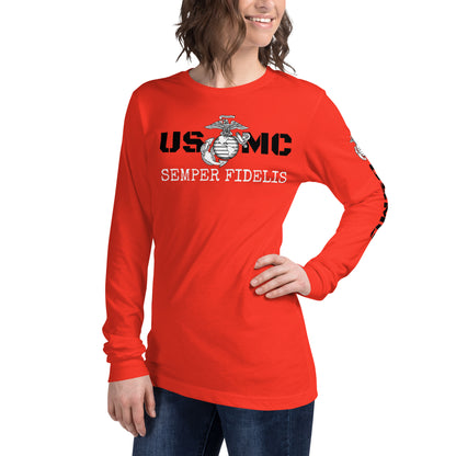 USMC Unisex Long Sleeve Tee military