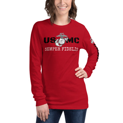 USMC Unisex Long Sleeve Tee military
