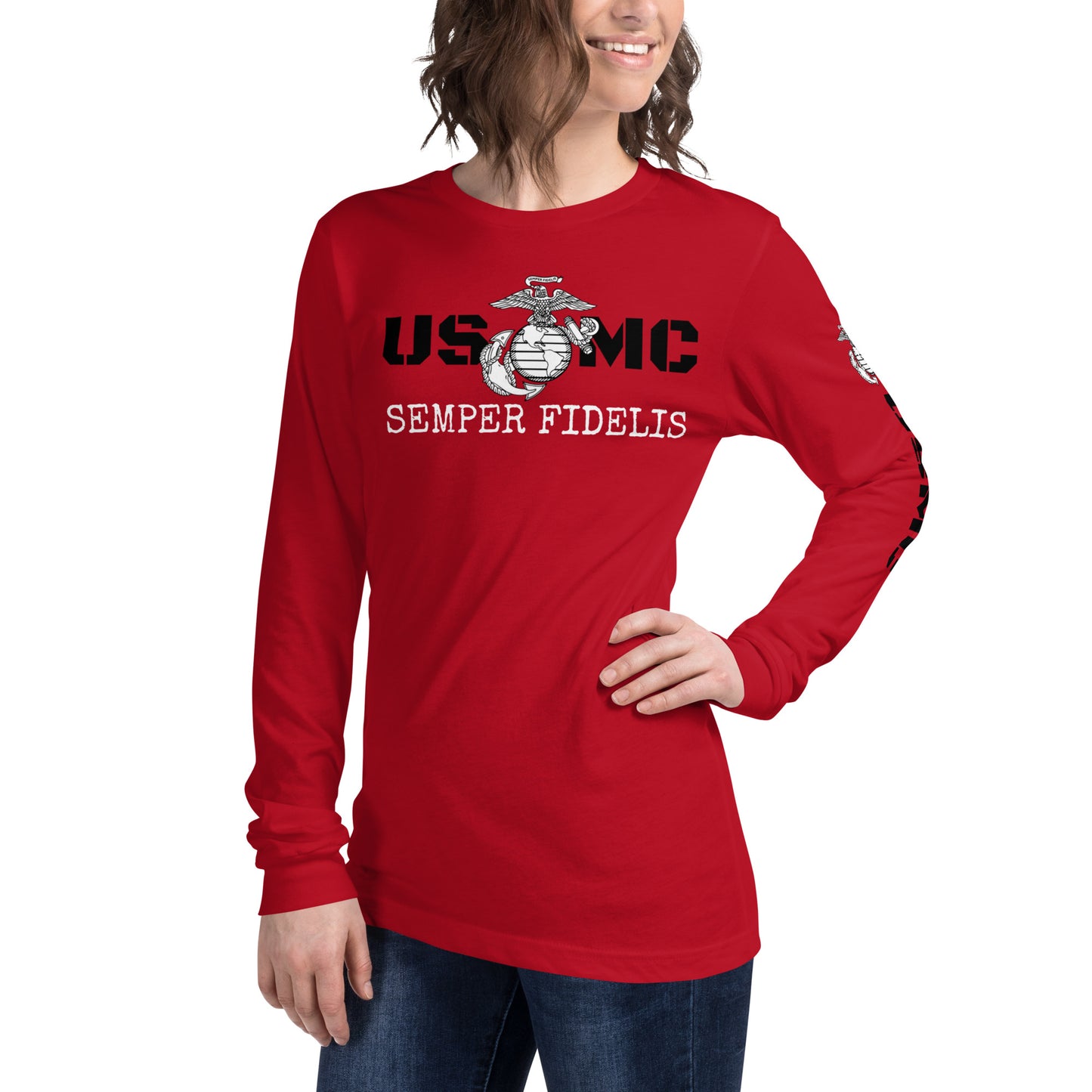 USMC Unisex Long Sleeve Tee military
