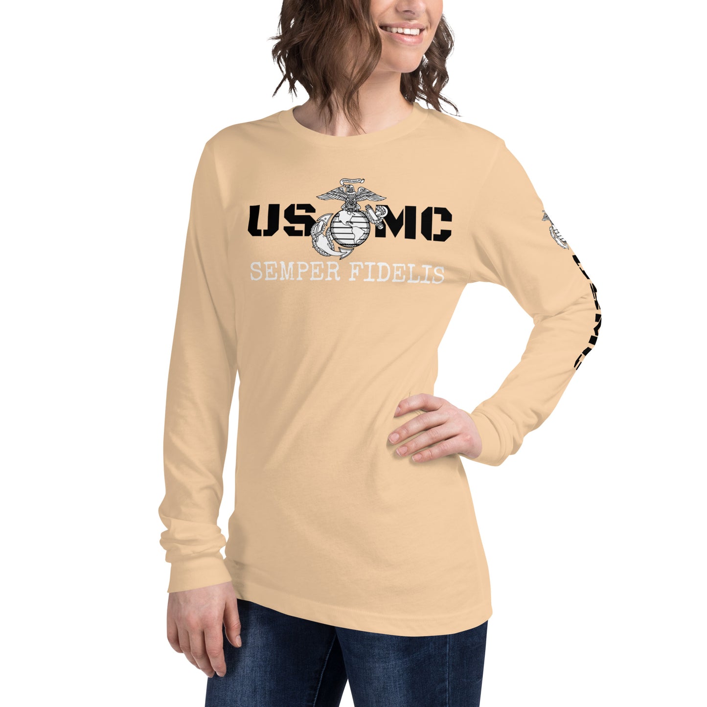USMC Unisex Long Sleeve Tee military