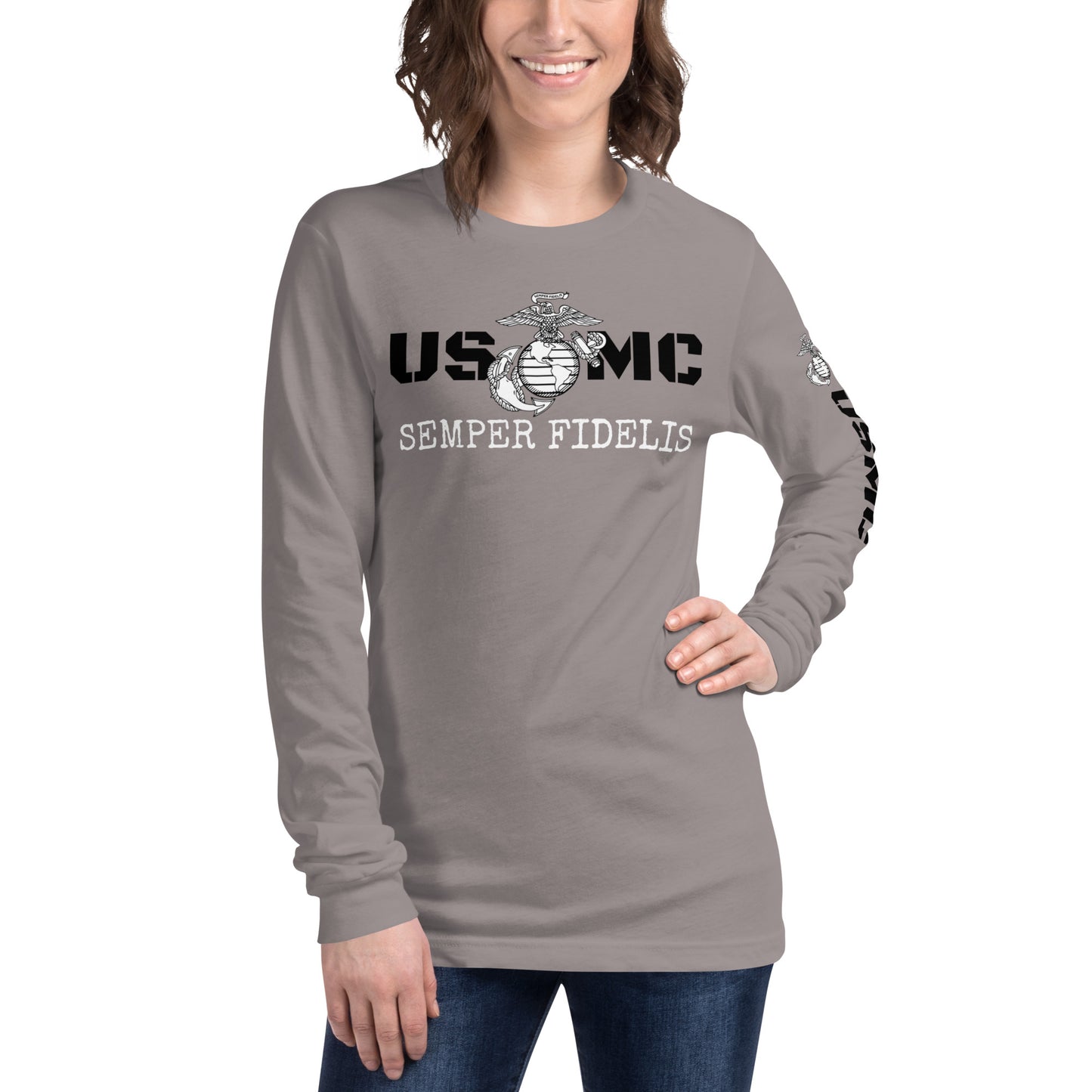 USMC Unisex Long Sleeve Tee military