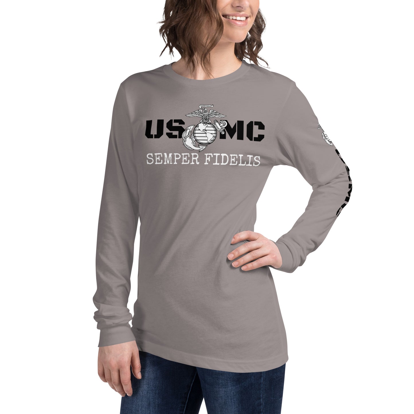 USMC Unisex Long Sleeve Tee military