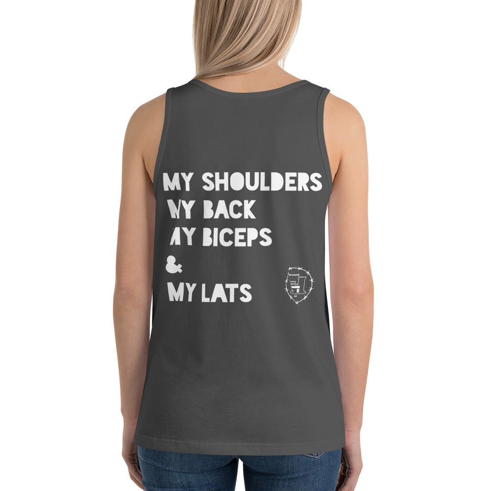 Workout Unisex Tank Top accessories