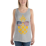 Freedom & Pineapples Unisex Tank Top funny