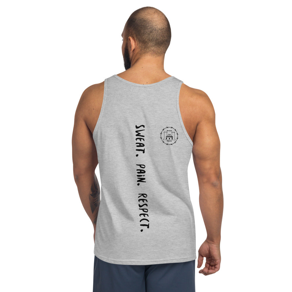 Sweat Pain Respect Unisex Tank Top accessories