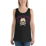 Female Veteran 50 Shades Unisex Tank Top Military