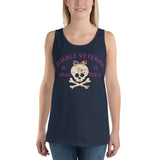 Female Veteran 50 Shades Unisex Tank Top Military