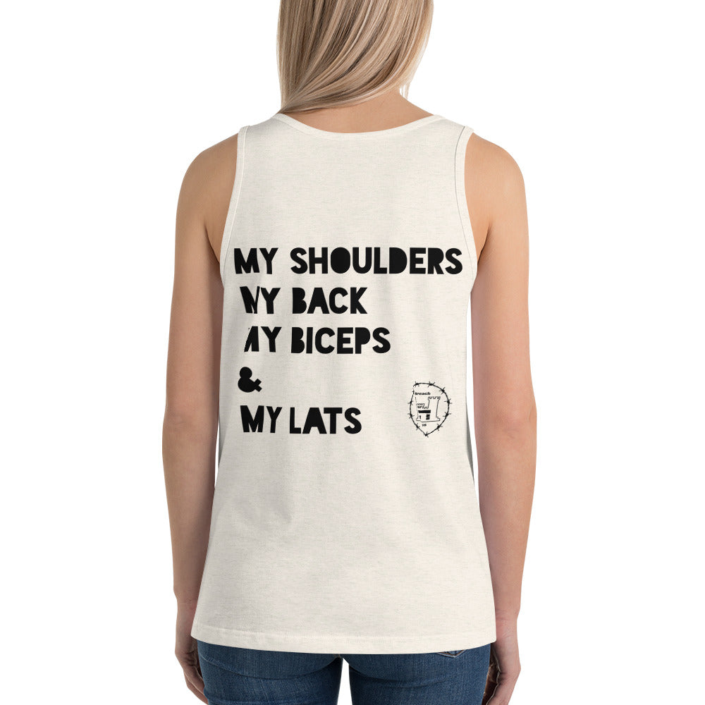 Workout Unisex Tank Top accessories