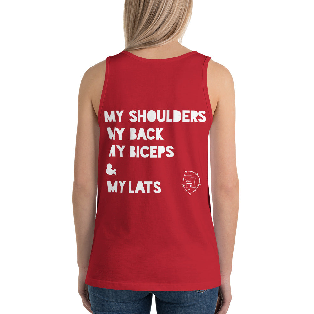 Workout Unisex Tank Top accessories