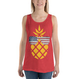 Freedom & Pineapples Unisex Tank Top funny