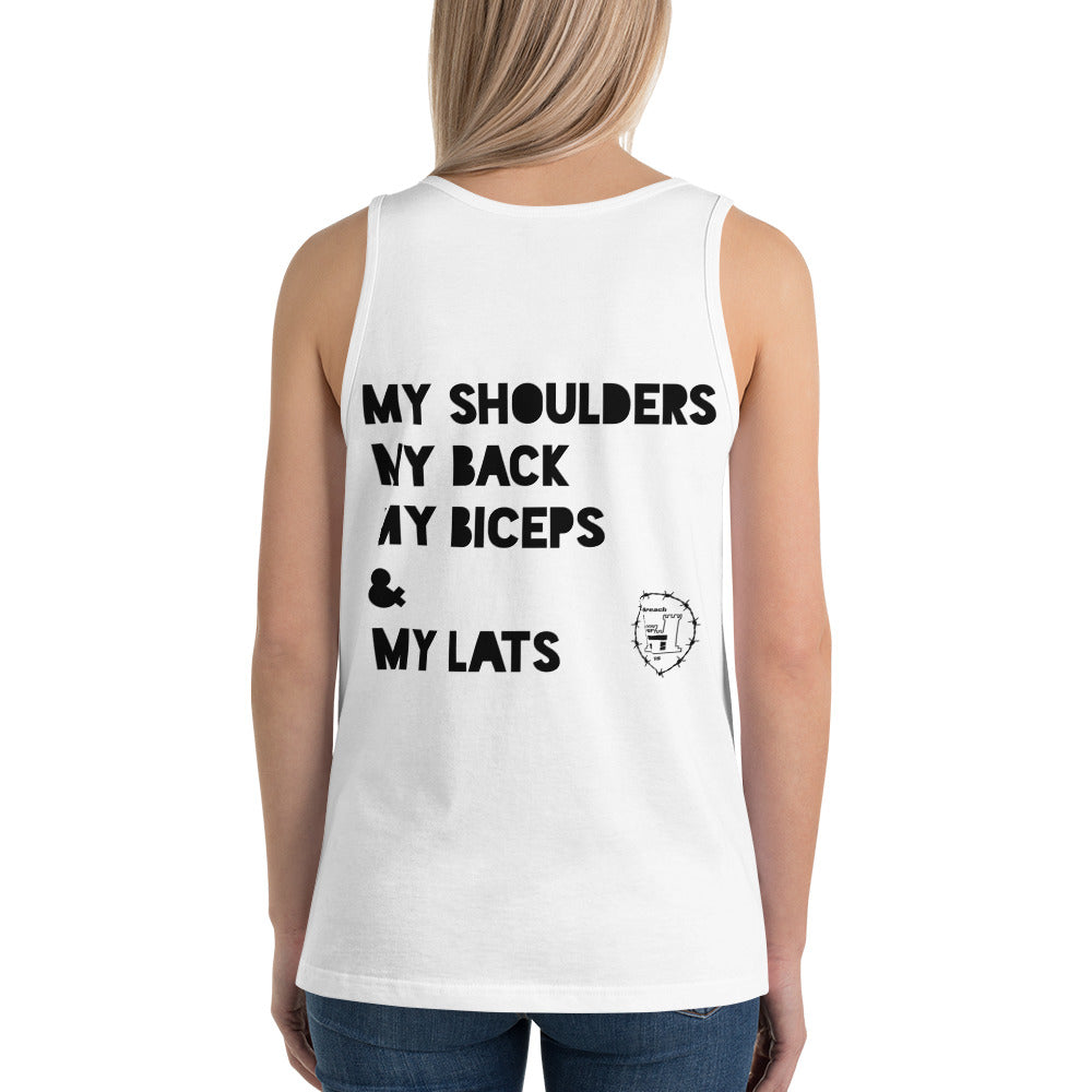 Workout Unisex Tank Top accessories