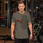 Alcohol Christmas Reindeer Short-Sleeve Unisex T-Shirt funny seasonal