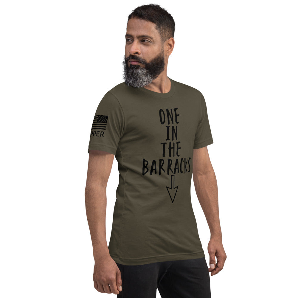 One in the Barracks Short-Sleeve Unisex T-Shirt military