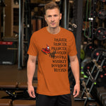 Alcohol Christmas Reindeer Short-Sleeve Unisex T-Shirt funny seasonal