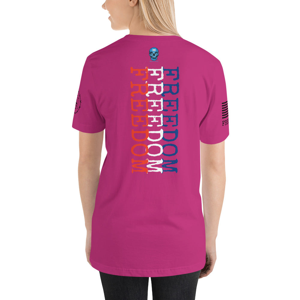Freedom Red White Blue Unisex t-shirt military