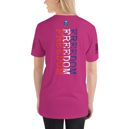 Freedom Red White Blue Unisex t-shirt military