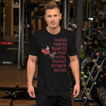 Alcohol Christmas Reindeer Short-Sleeve Unisex T-Shirt funny seasonal