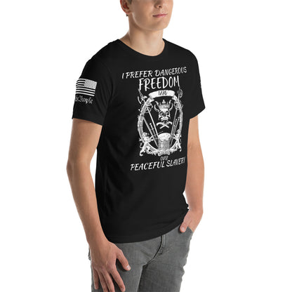 Dangerous Freedom Unisex t-shirt military