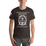 Dangerous Freedom Unisex t-shirt military