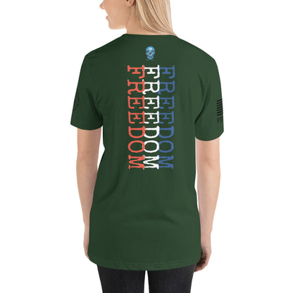 Freedom Red White Blue Unisex t-shirt military