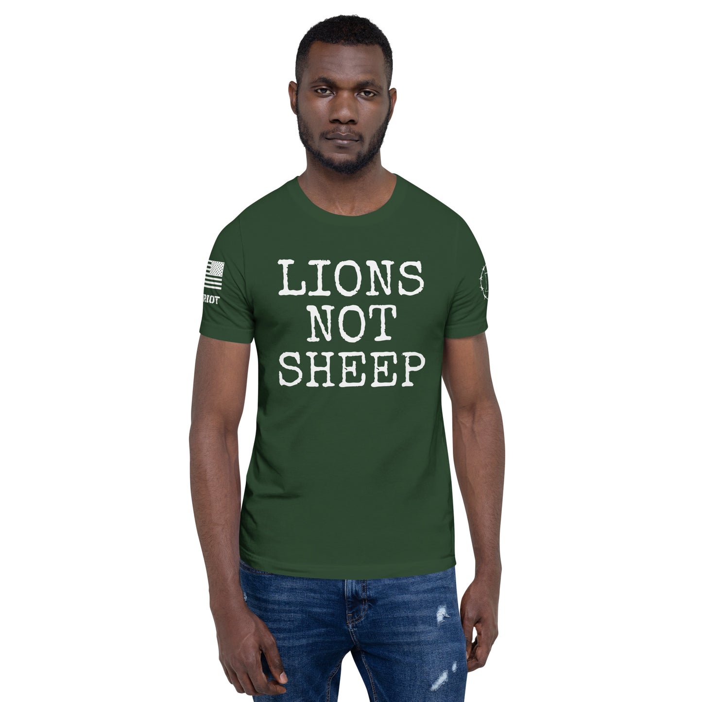 Lions Not Sheep Unisex t-shirt military