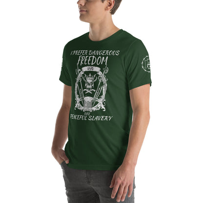 Dangerous Freedom Unisex t-shirt military