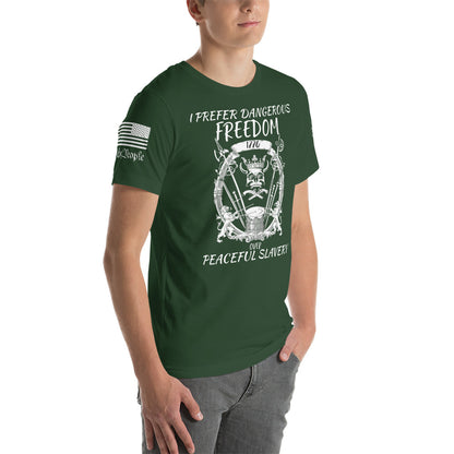 Dangerous Freedom Unisex t-shirt military