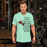 Alcohol Christmas Reindeer Short-Sleeve Unisex T-Shirt funny seasonal
