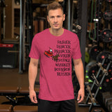 Alcohol Christmas Reindeer Short-Sleeve Unisex T-Shirt funny seasonal