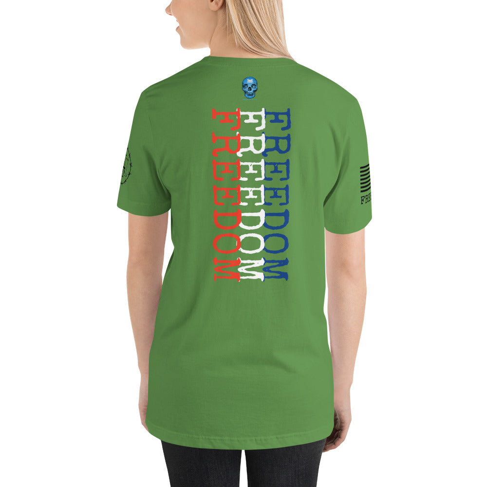Freedom Red White Blue Unisex t-shirt military