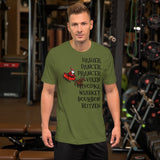 Alcohol Christmas Reindeer Short-Sleeve Unisex T-Shirt funny seasonal