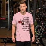 Alcohol Christmas Reindeer Short-Sleeve Unisex T-Shirt funny seasonal