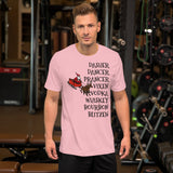 Alcohol Christmas Reindeer Short-Sleeve Unisex T-Shirt funny seasonal
