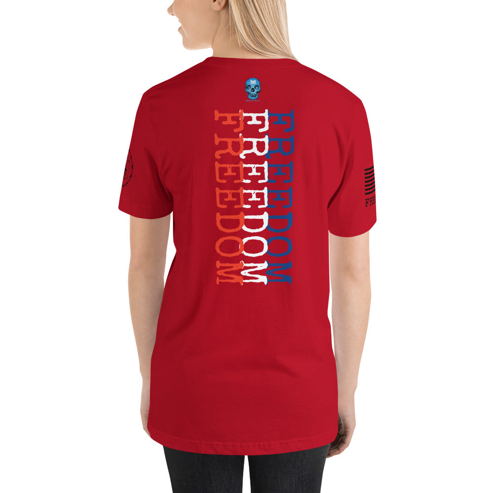 Freedom Red White Blue Unisex t-shirt military