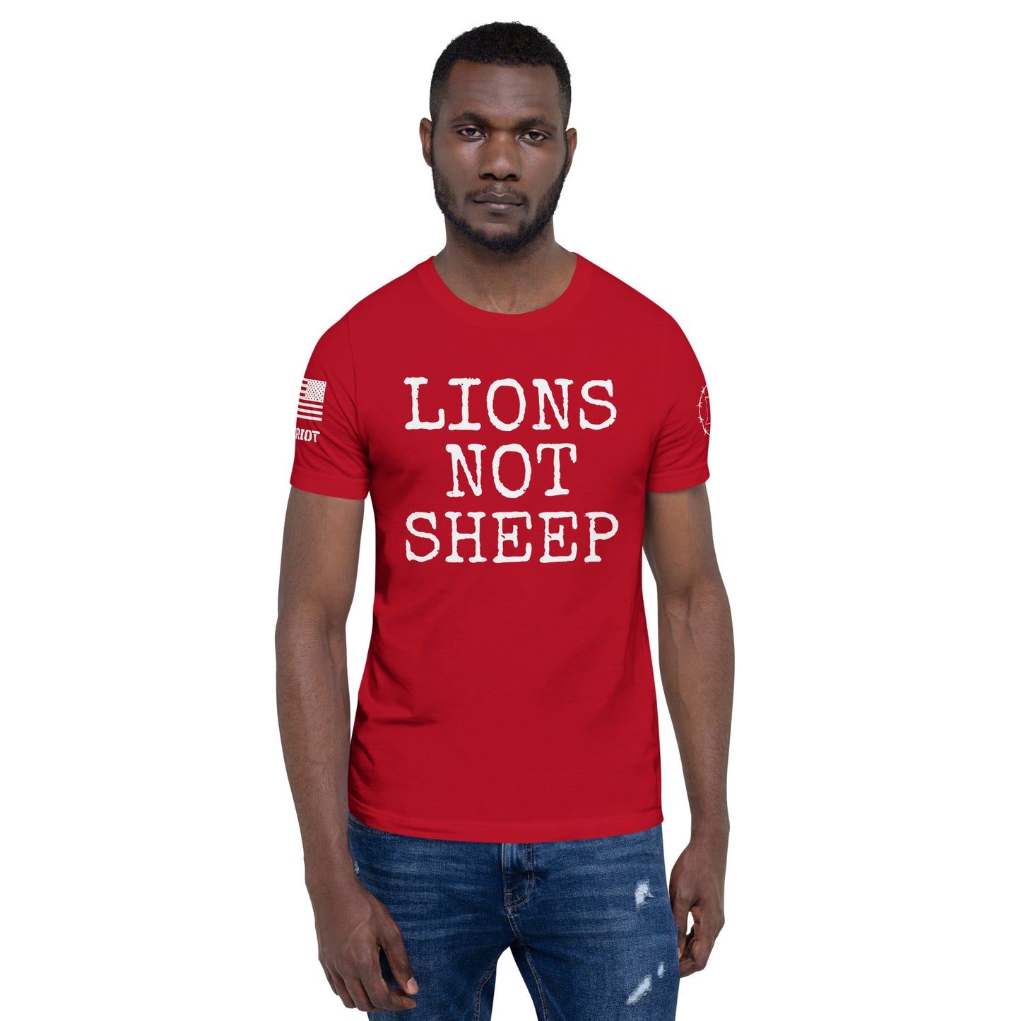 Lions Not Sheep Unisex t-shirt military