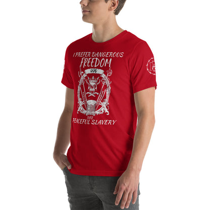 Dangerous Freedom Unisex t-shirt military