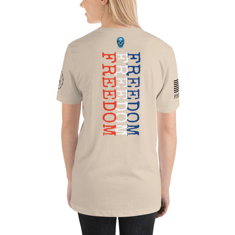 Freedom Red White Blue Unisex t-shirt military